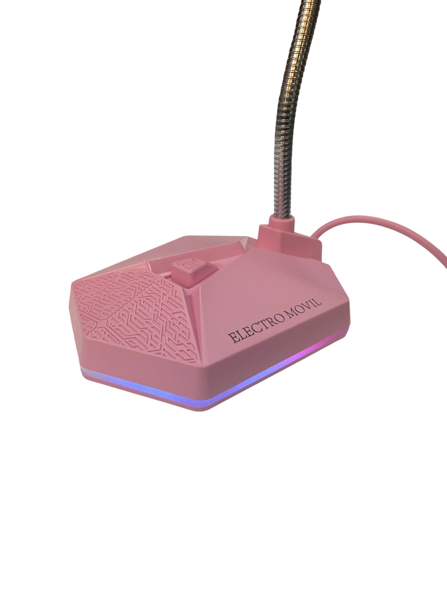 Micrófono Gamer Condensador Omnidireccional Usb Rgb Rosado – imagen 10