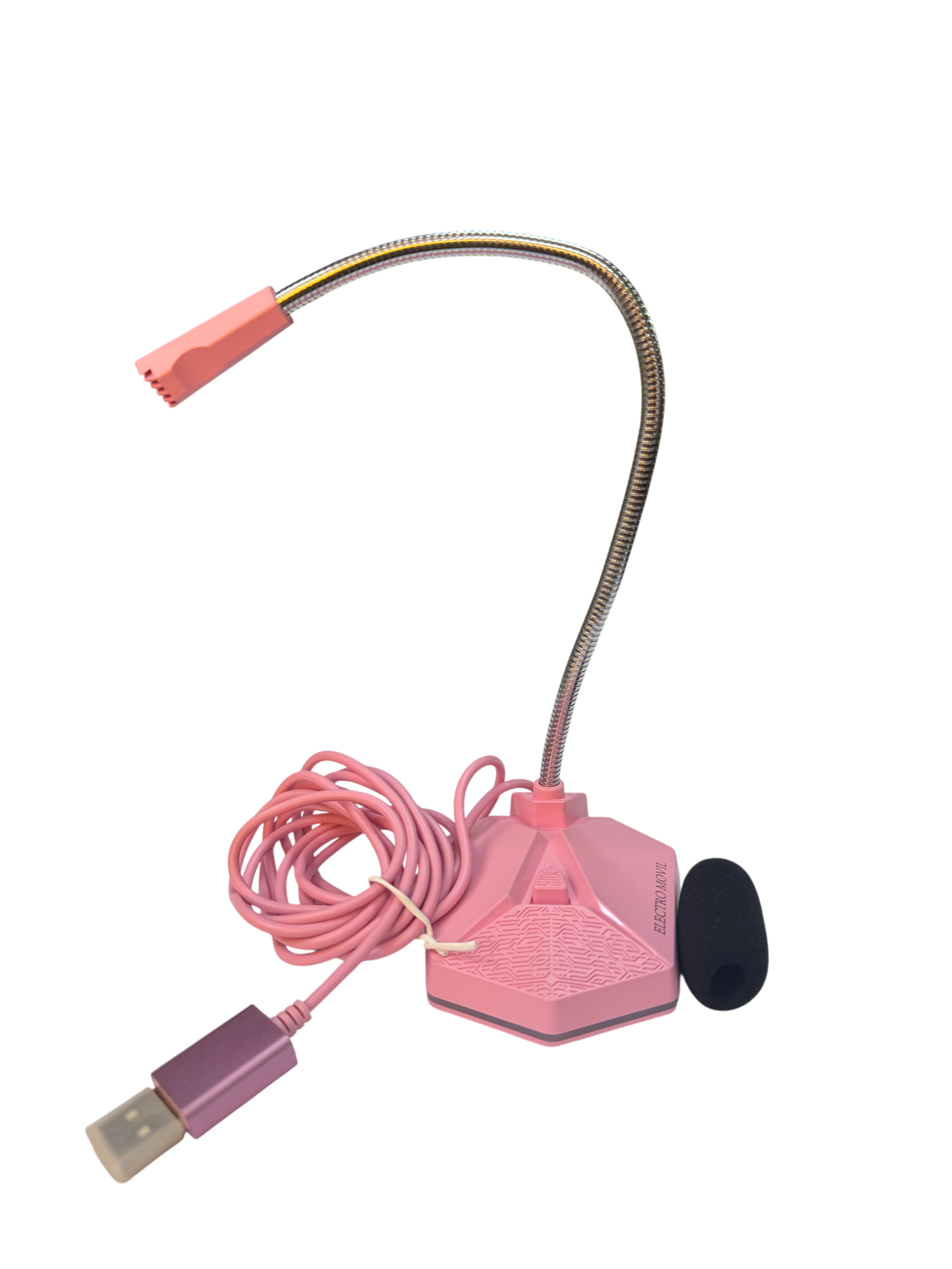 Micrófono Gamer Condensador Omnidireccional Usb Rgb Rosado – imagen 8