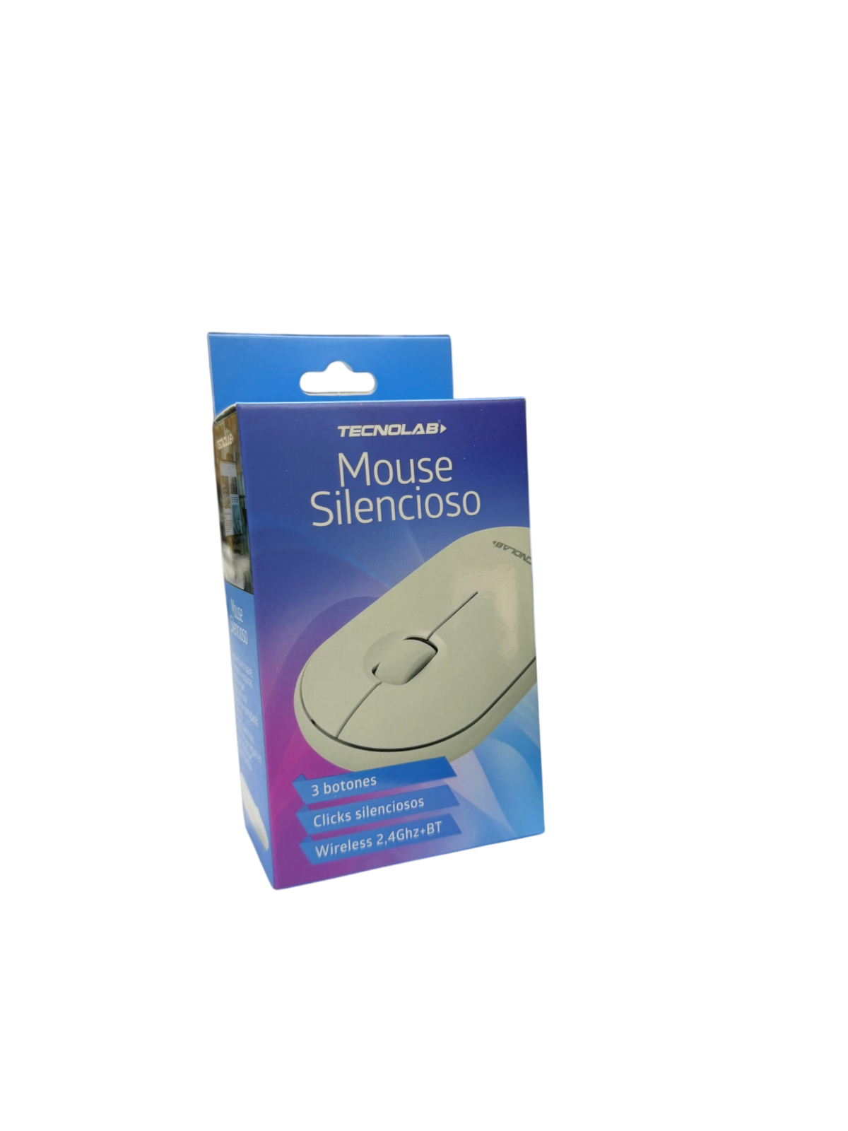 Mouse Silencioso Dual 1000 Dpi Tecnolab Tl779 Blanco – imagen 2