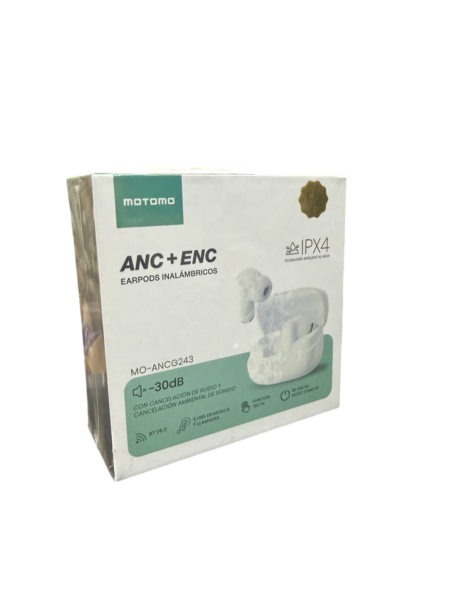 Audífonos In Ear Bluetooth Motomo Mo-ancg243 Anc Blanco – imagen 2