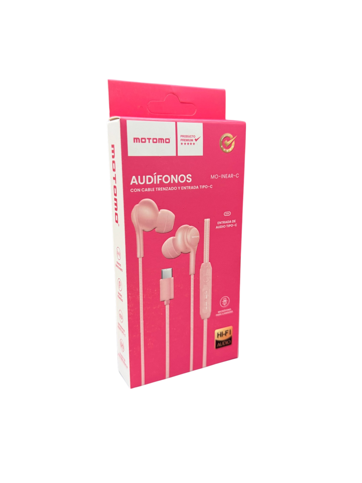 Audífonos In ear Motomo Mo-inear-c Tipo C Rosa – imagen 2