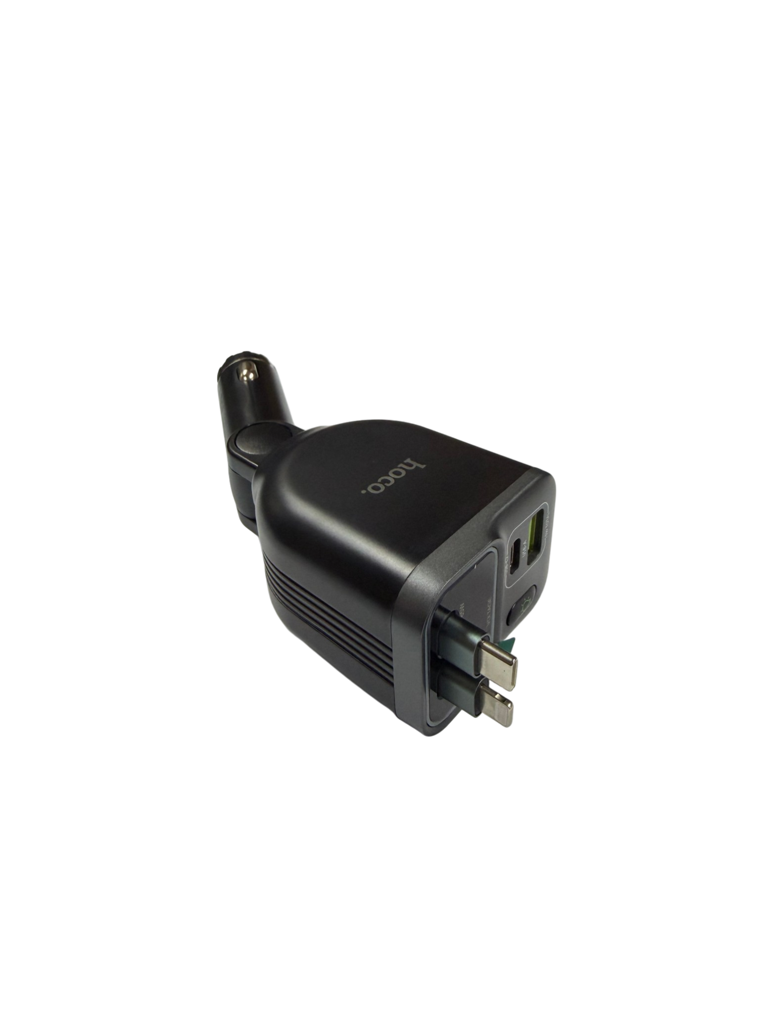 Cargador De Auto 4 En 1 Hoco Ace1 Led 80w Negro – imagen 4