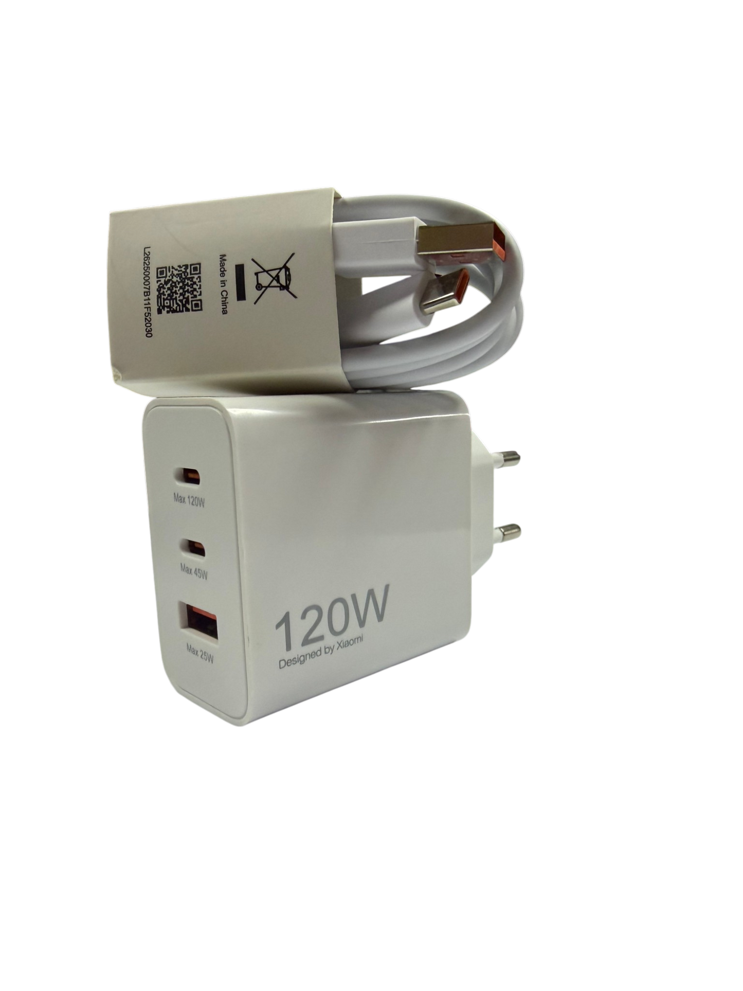 Cargador Carga Rapida Para Xiaomi 120w Gan Usb Dual Tipo C + Cable – imagen 5