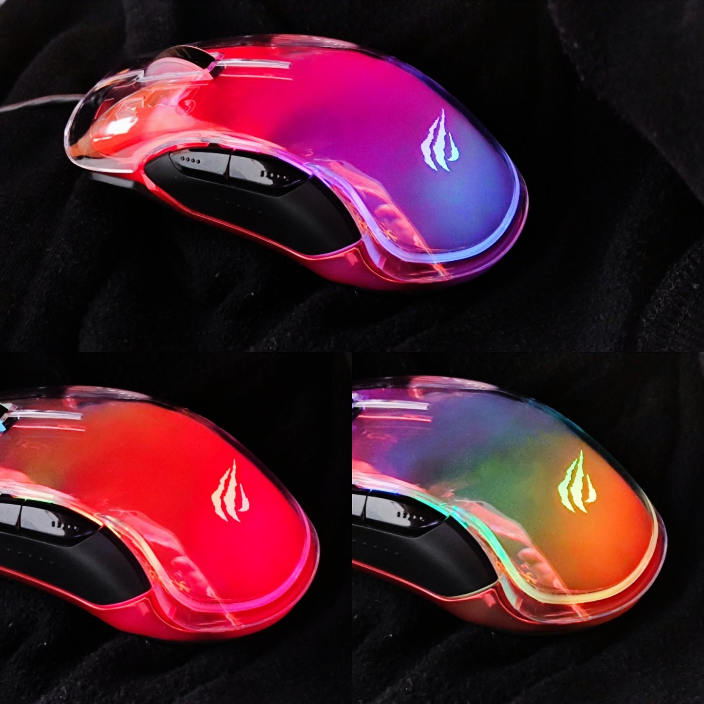 Mouse Gamer Gamenote Ms952 8000dpi Rgb Negro – imagen 4