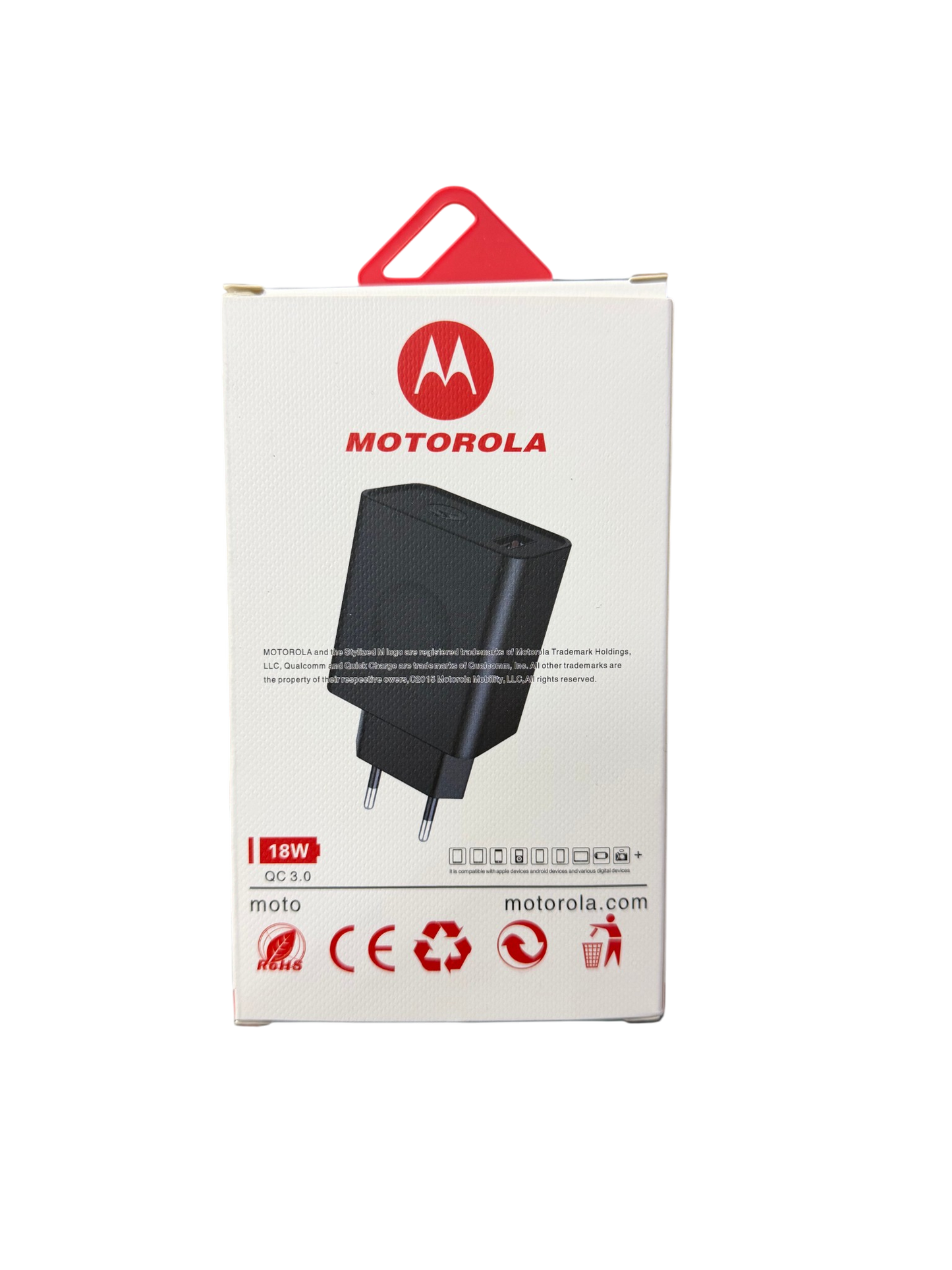 Cargador Motorola Turbo Power 18w + Cable Tipo C Negro – imagen 2