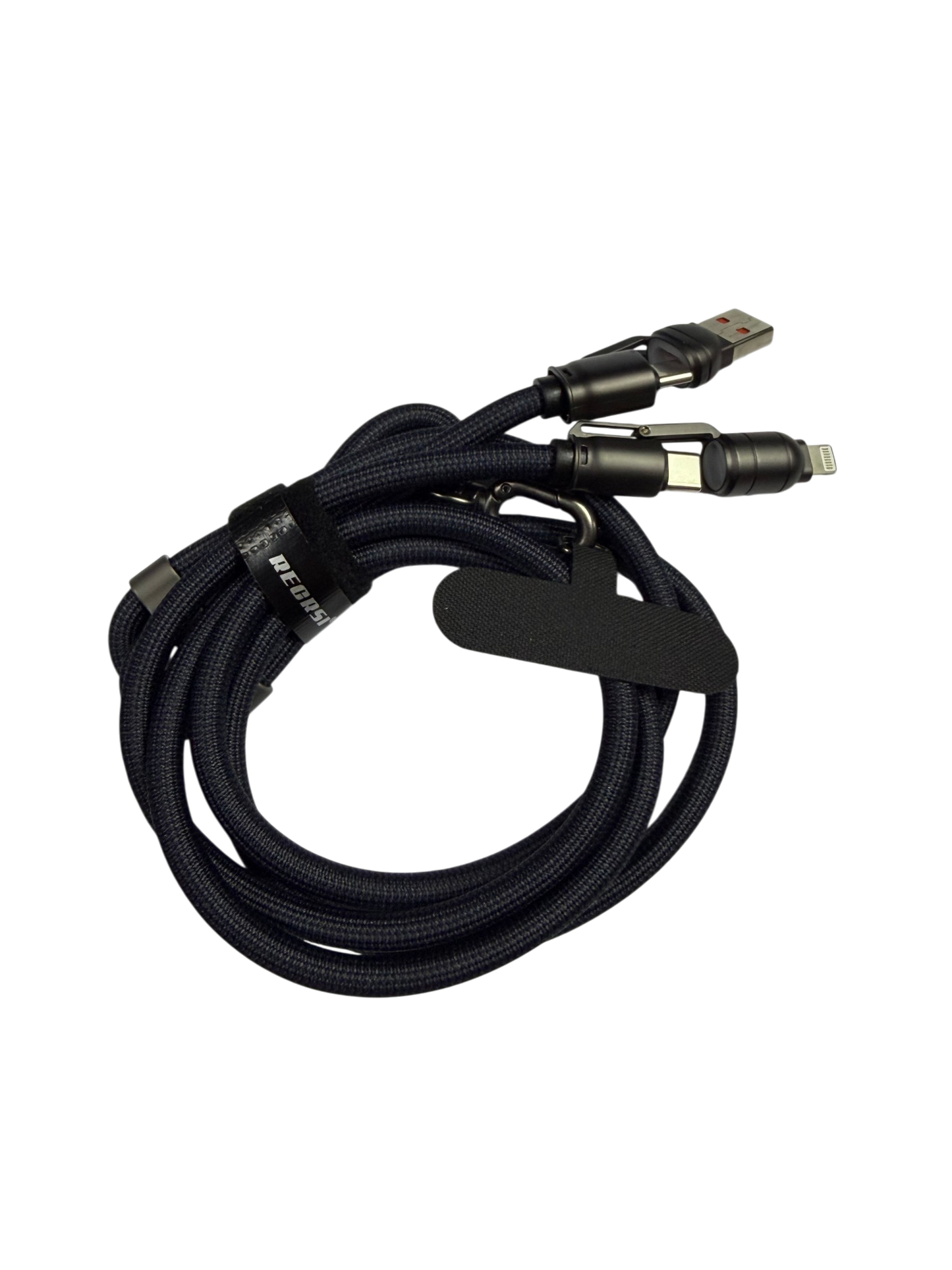 Lanyard + Cable 4 en 1 Recrsi Re-zn898 Hasta 65w Gris – imagen 4