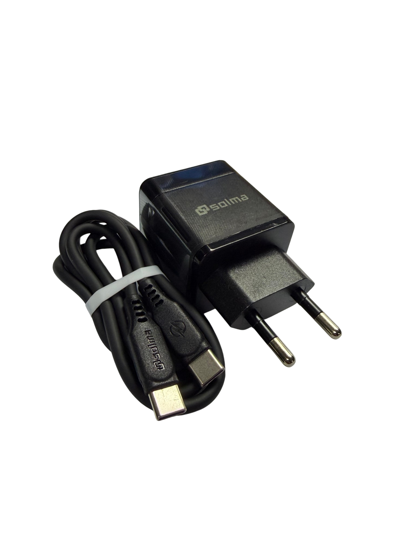 Cargador Solma Super Carga 100w + Cable Tipo C a Tipo C Negro – imagen 3