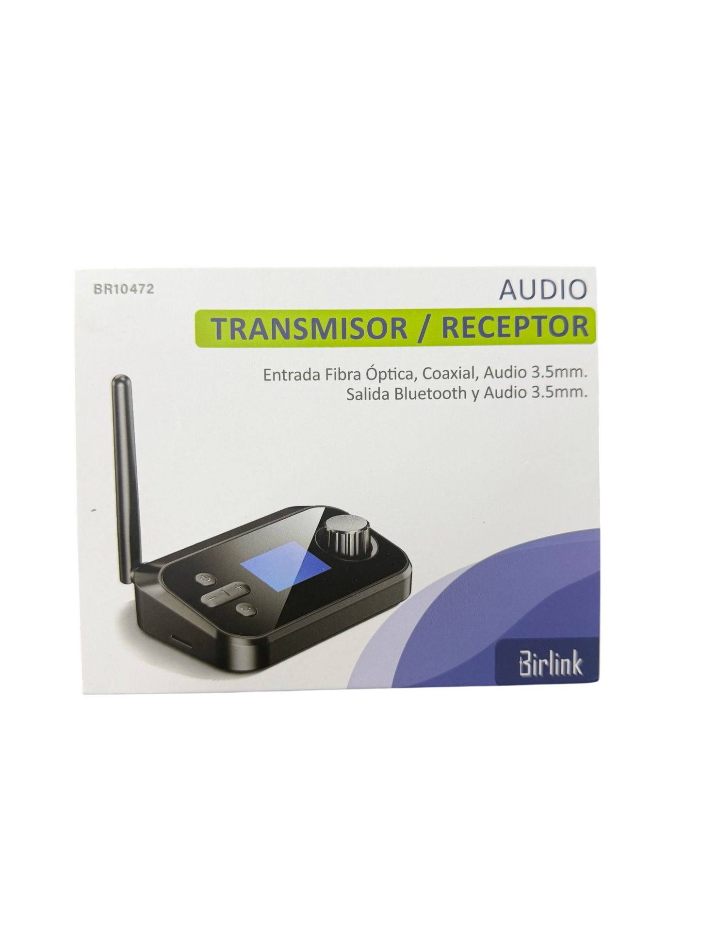 Receptor y Transmisor De Audio Bluetooth Birlink Fibra Optica Aux Coaxial Negro – imagen 3