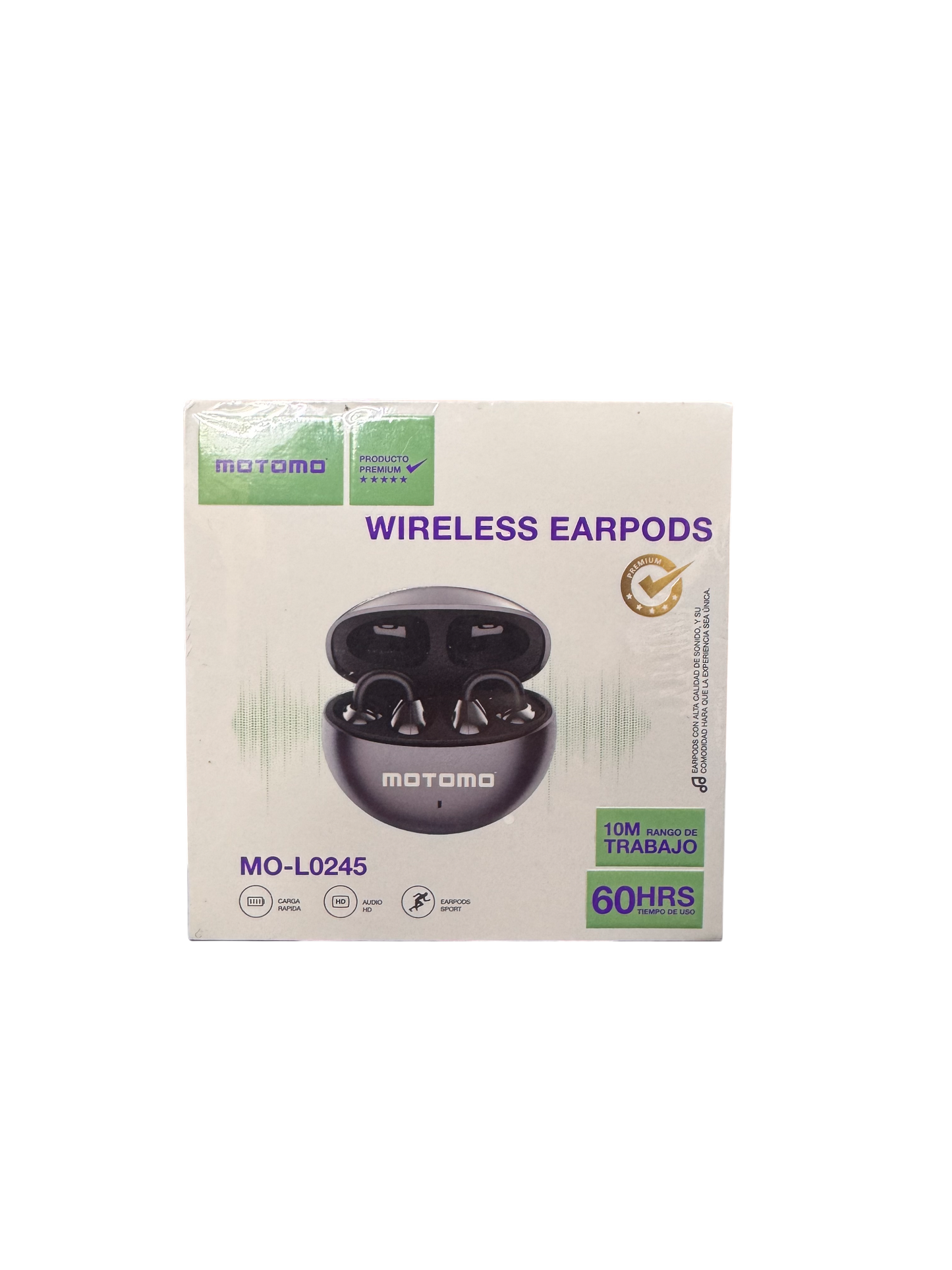 Audífonos Ergonómicos Bluetooth Motomo Mo-L0245 Gris – imagen 2