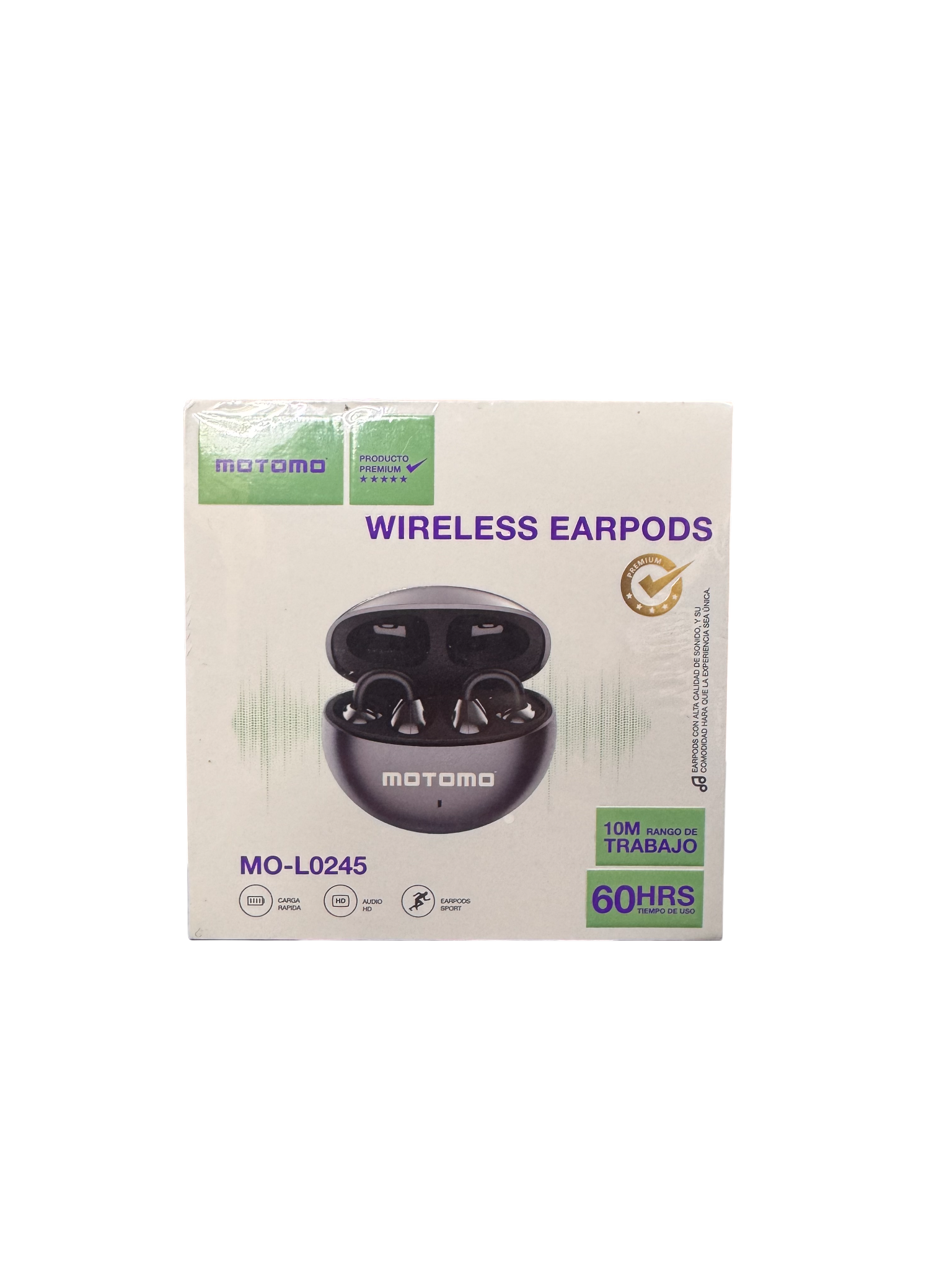 Audífonos Ergonómicos Bluetooth Motomo Mo-L0245 Gris – imagen 2