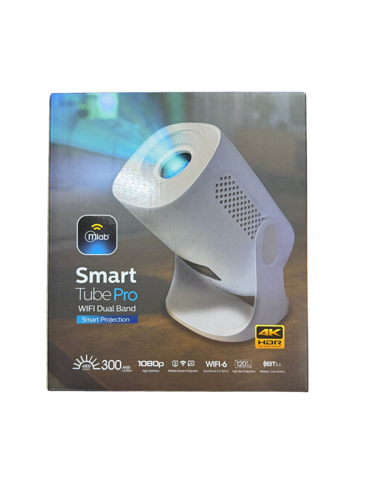 Proyector Mlab Smart Tube Pro Smart Projection 4800 Lm 1080p Fhd Wifi 9710 – imagen 2