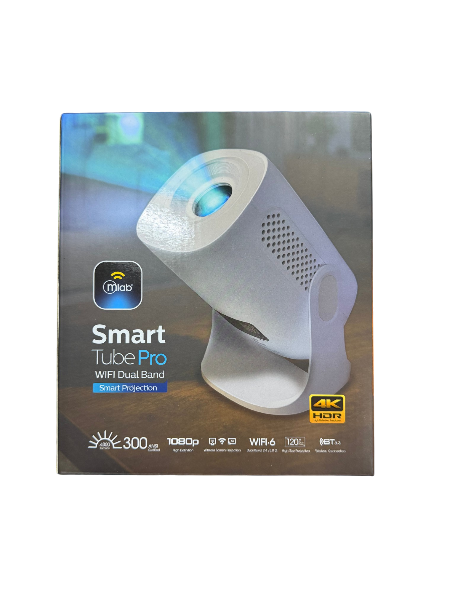 Proyector Mlab Smart Tube Pro Smart Projection 4800 Lm 1080p Fhd Wifi 9710 – imagen 2