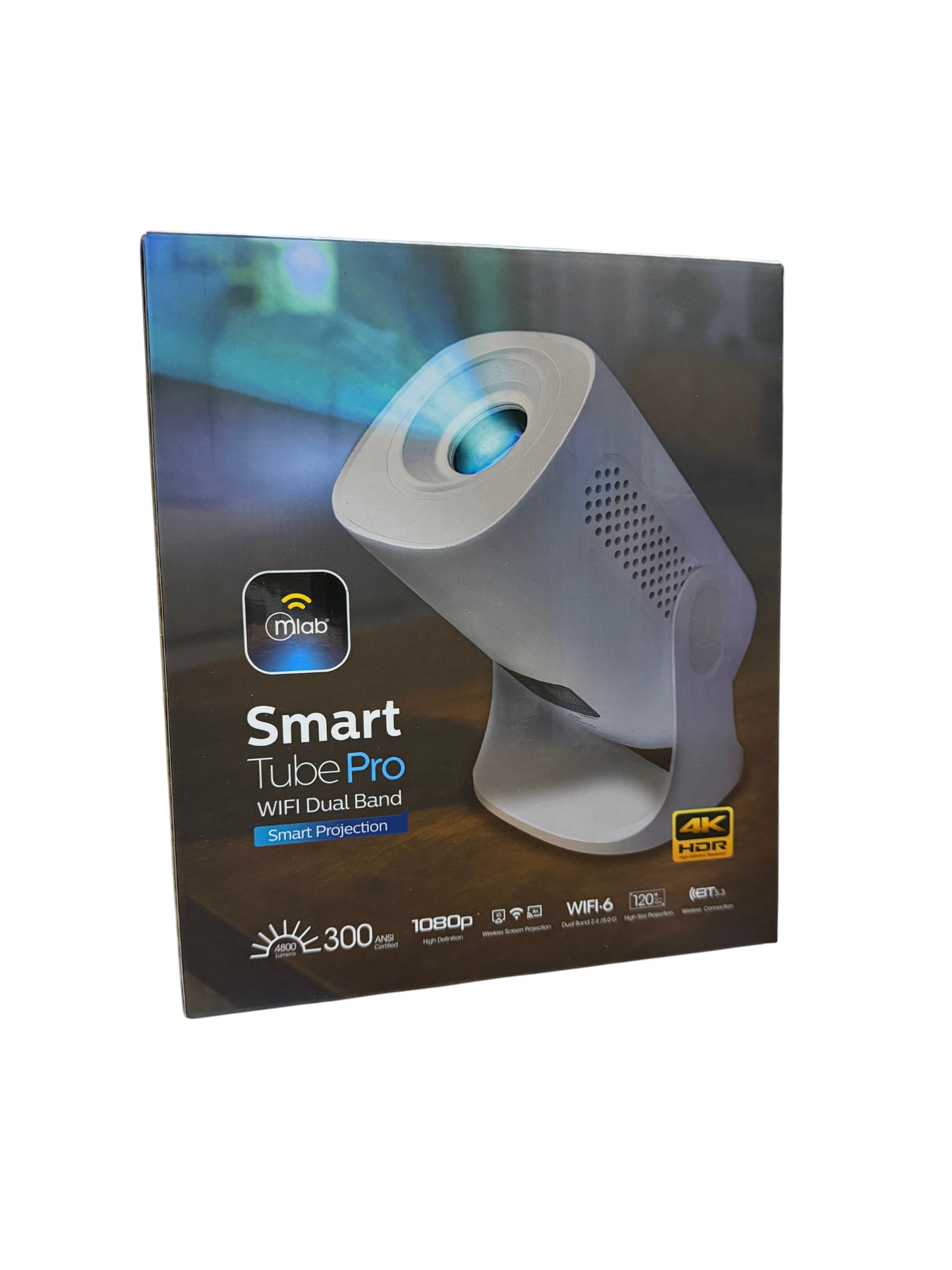 Proyector Mlab Smart Tube Pro Smart Projection 4800 Lm 1080p Fhd Wifi 9710 – imagen 3