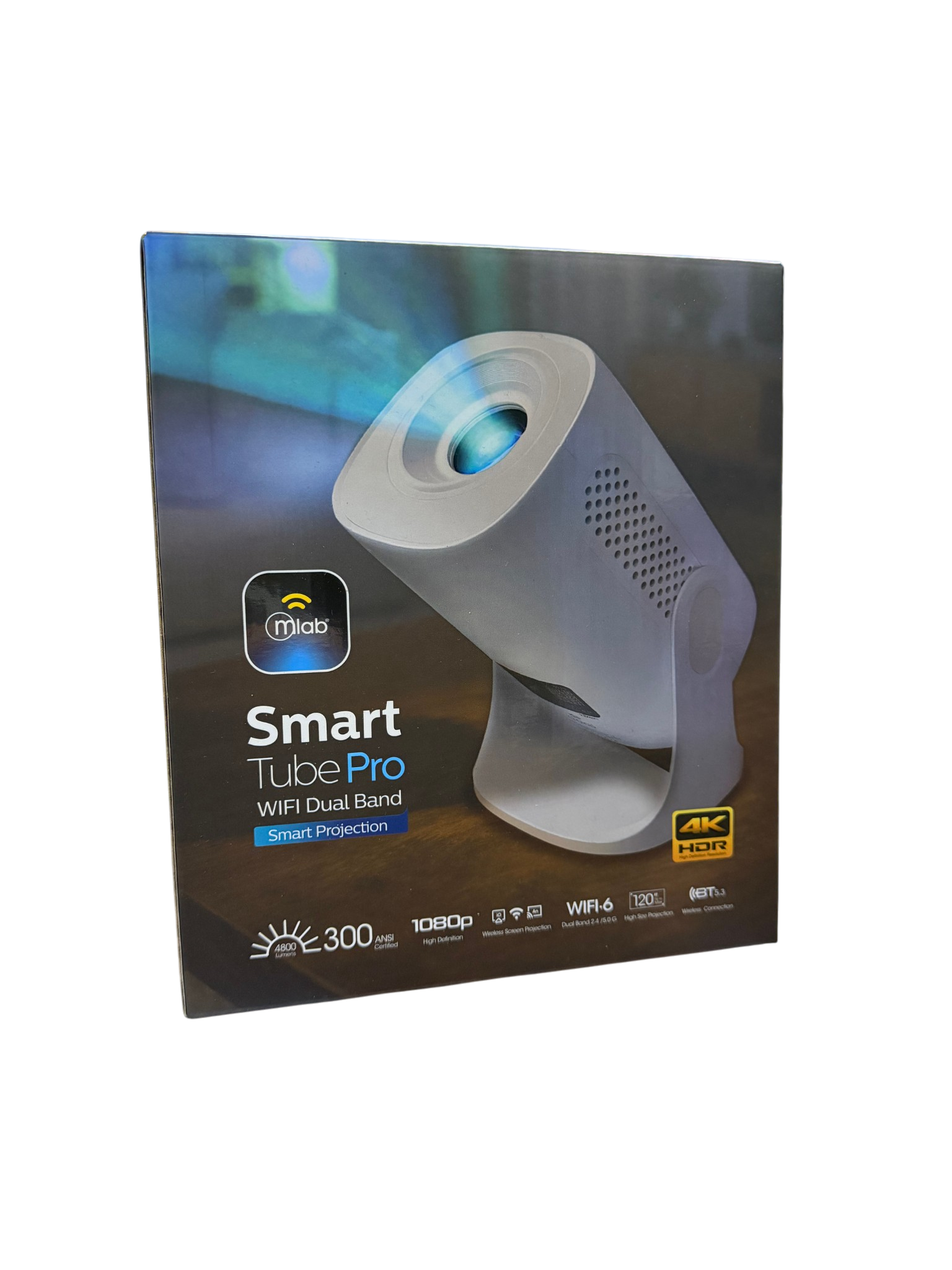 Proyector Mlab Smart Tube Pro Smart Projection 4800 Lm 1080p Fhd Wifi 9710 – imagen 3