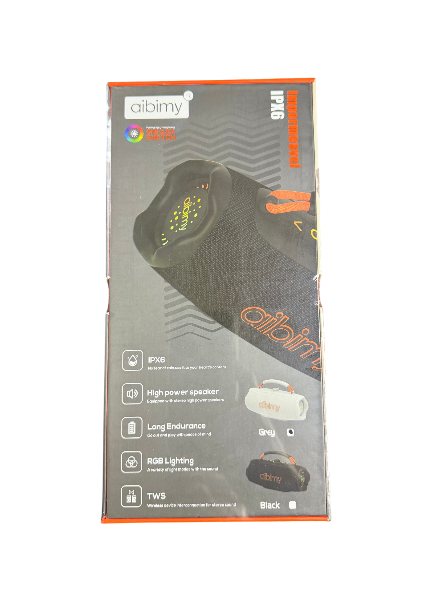 Parlante Inalambrico Bluetooth Aibimy Grande My372bt Gris – imagen 3