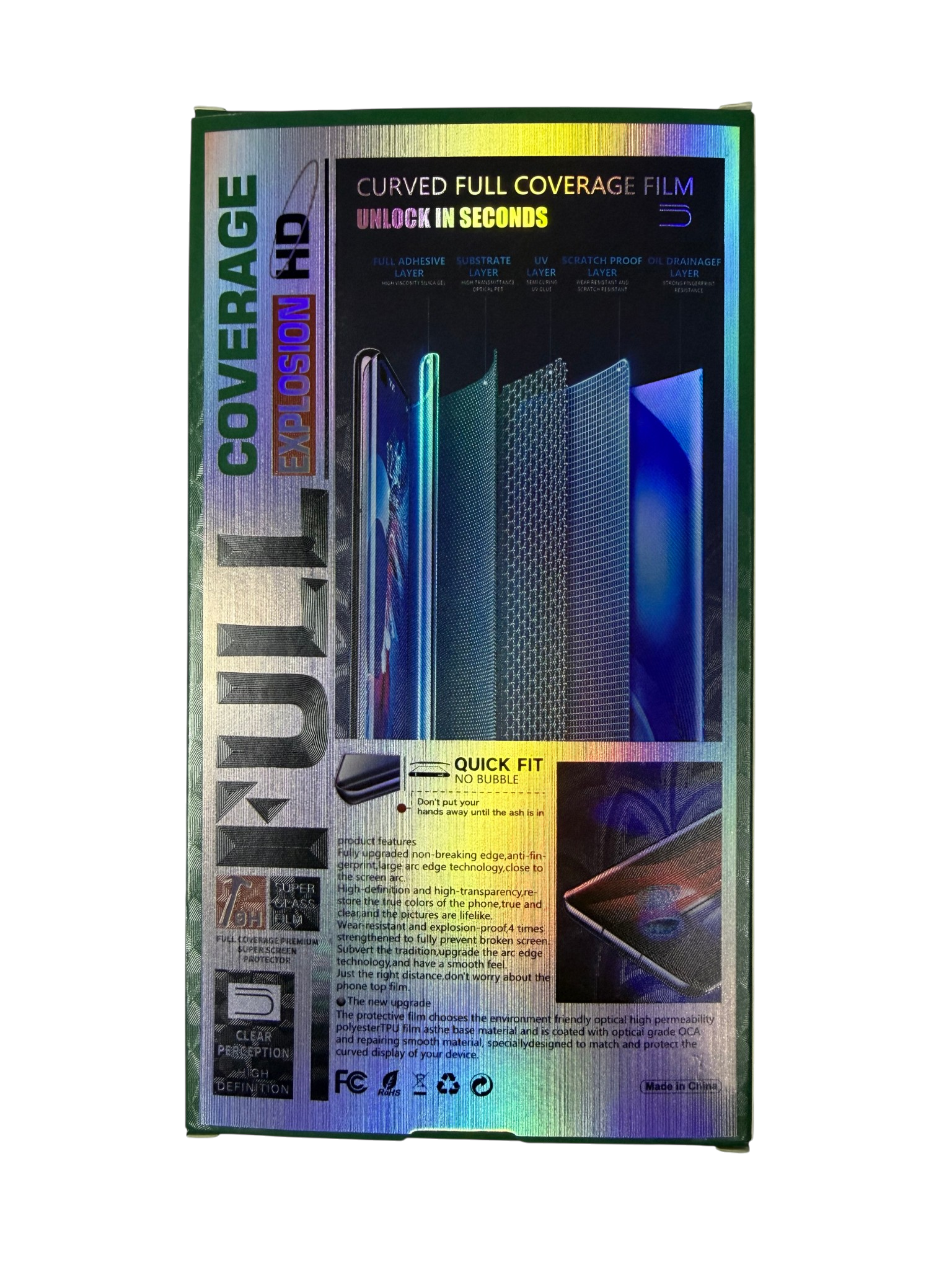 Lamina Vidrio Templado Completa Curva Xiaomi Redmi Note 15 – imagen 3