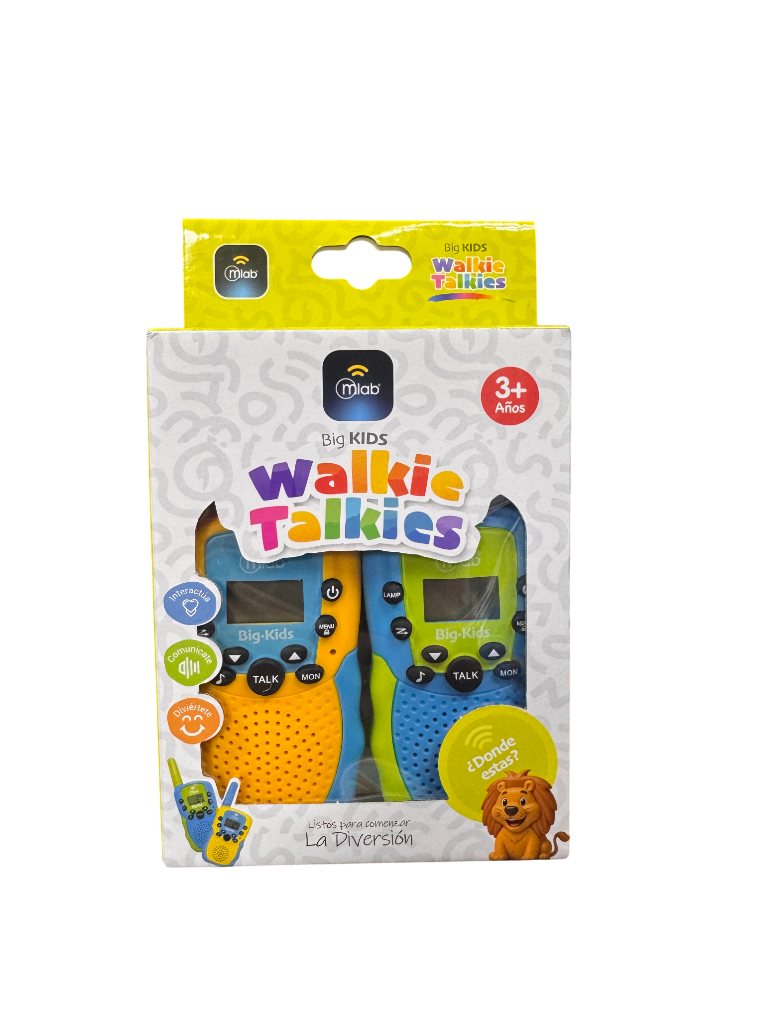 Kit 2 Radio Transmisor Walkie Talkie Niños Mlab Big Kids 22 Canales Linterna – imagen 2