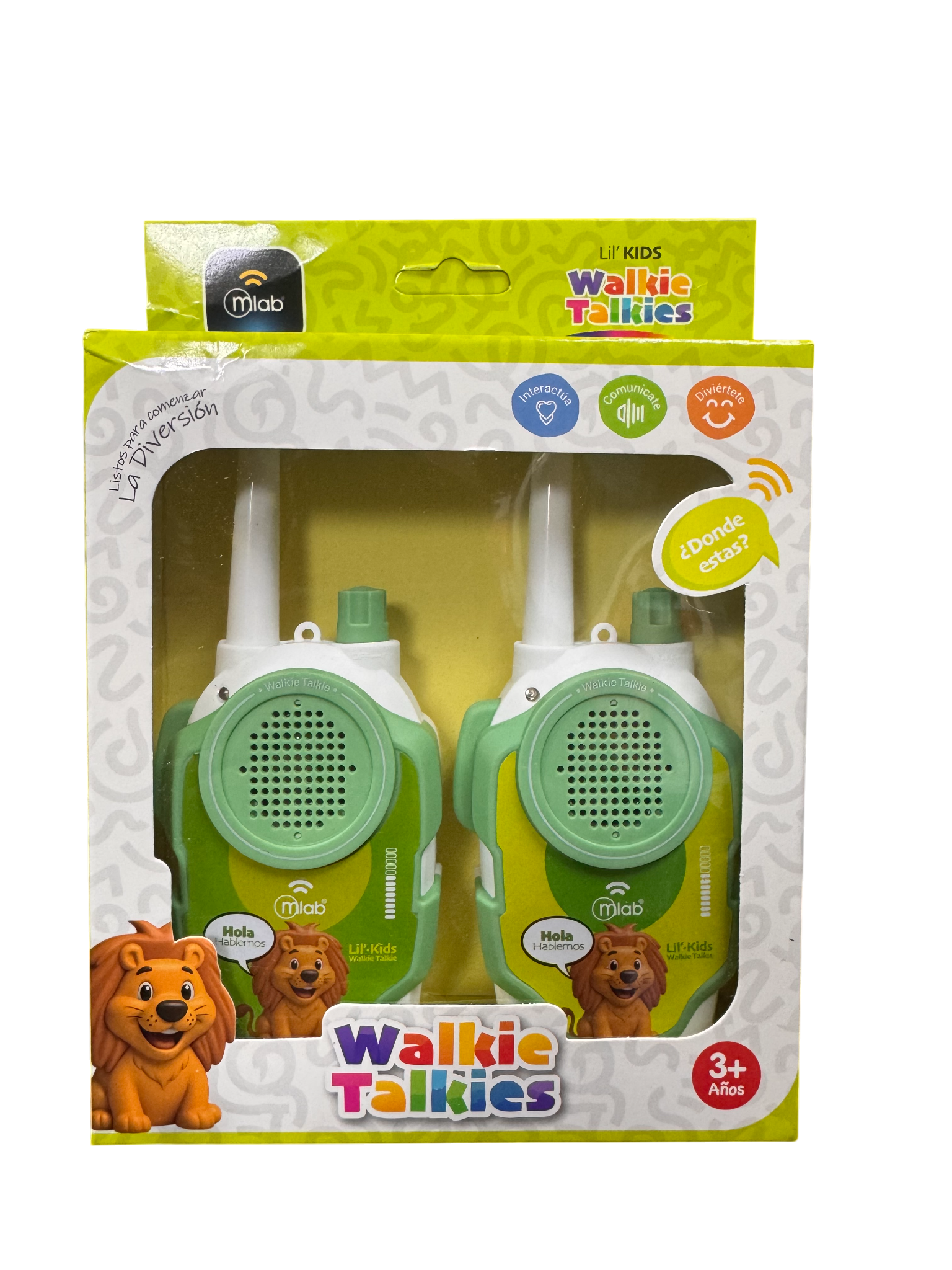 Kit 2 Radio Transmisor Walkie Talkie Niños Mlab Lil Kids 1 Canal – imagen 2