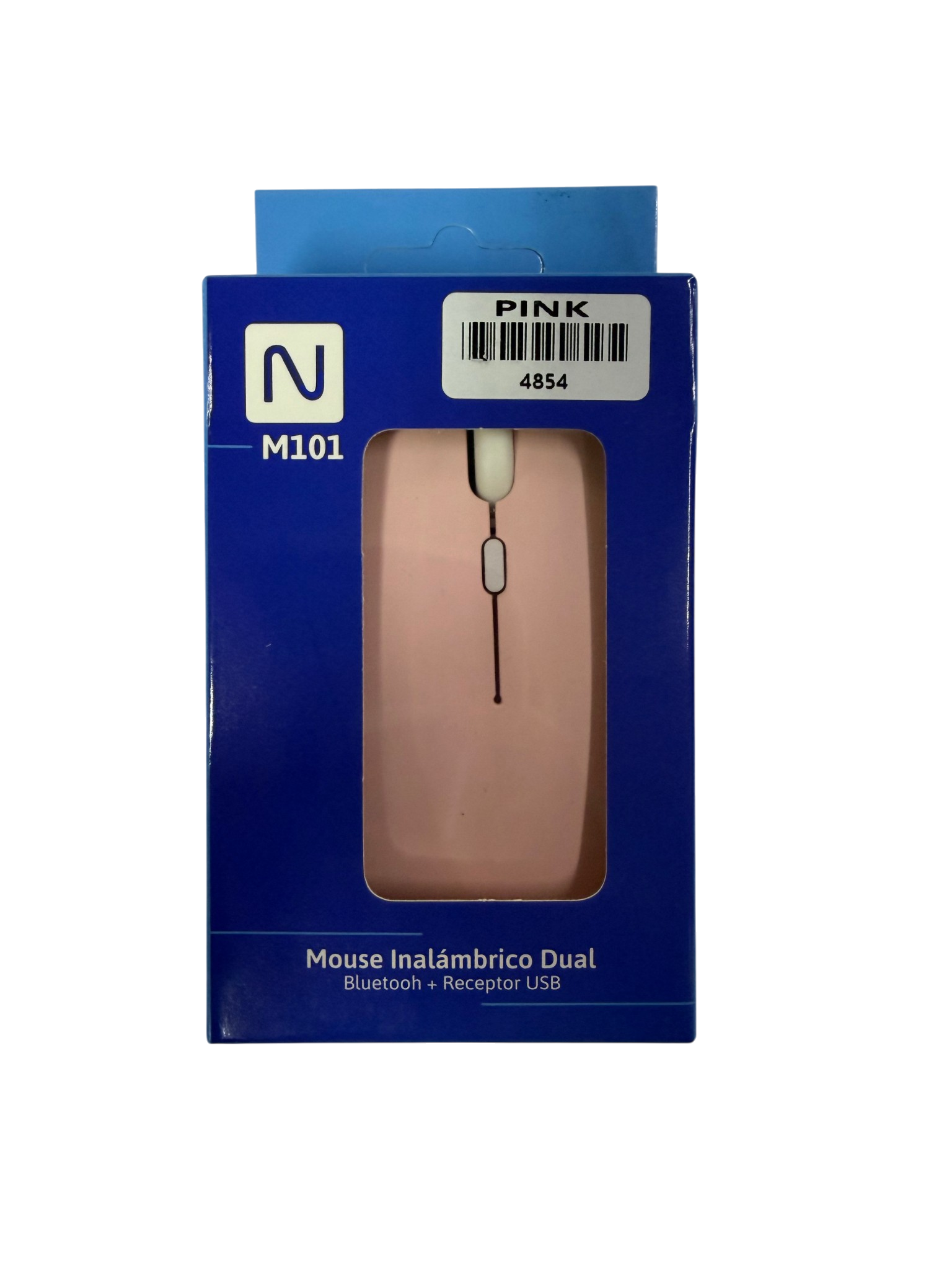 Mouse Inalambrico Dual Silencioso Recargable M101 Rosa – imagen 3