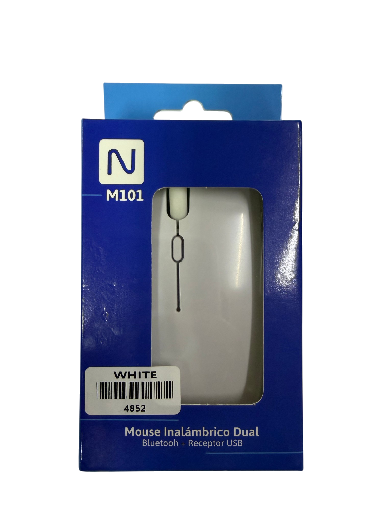 Mouse Inalambrico Dual Silencioso Recargable M101 Blanco – imagen 3
