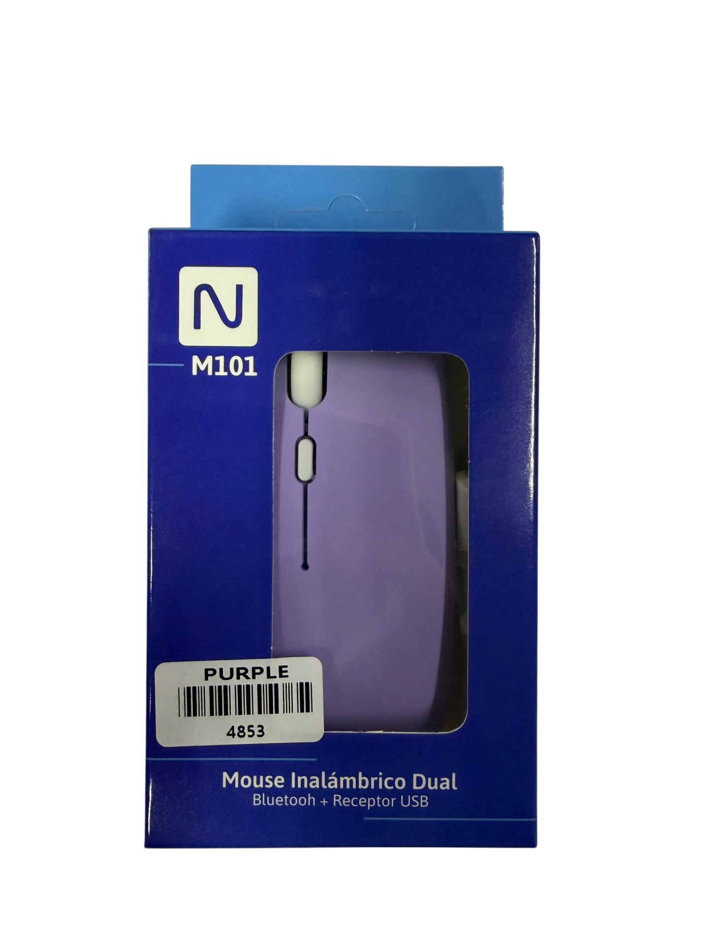 Mouse Inalambrico Dual Silencioso Recargable M101 Purpura – imagen 2