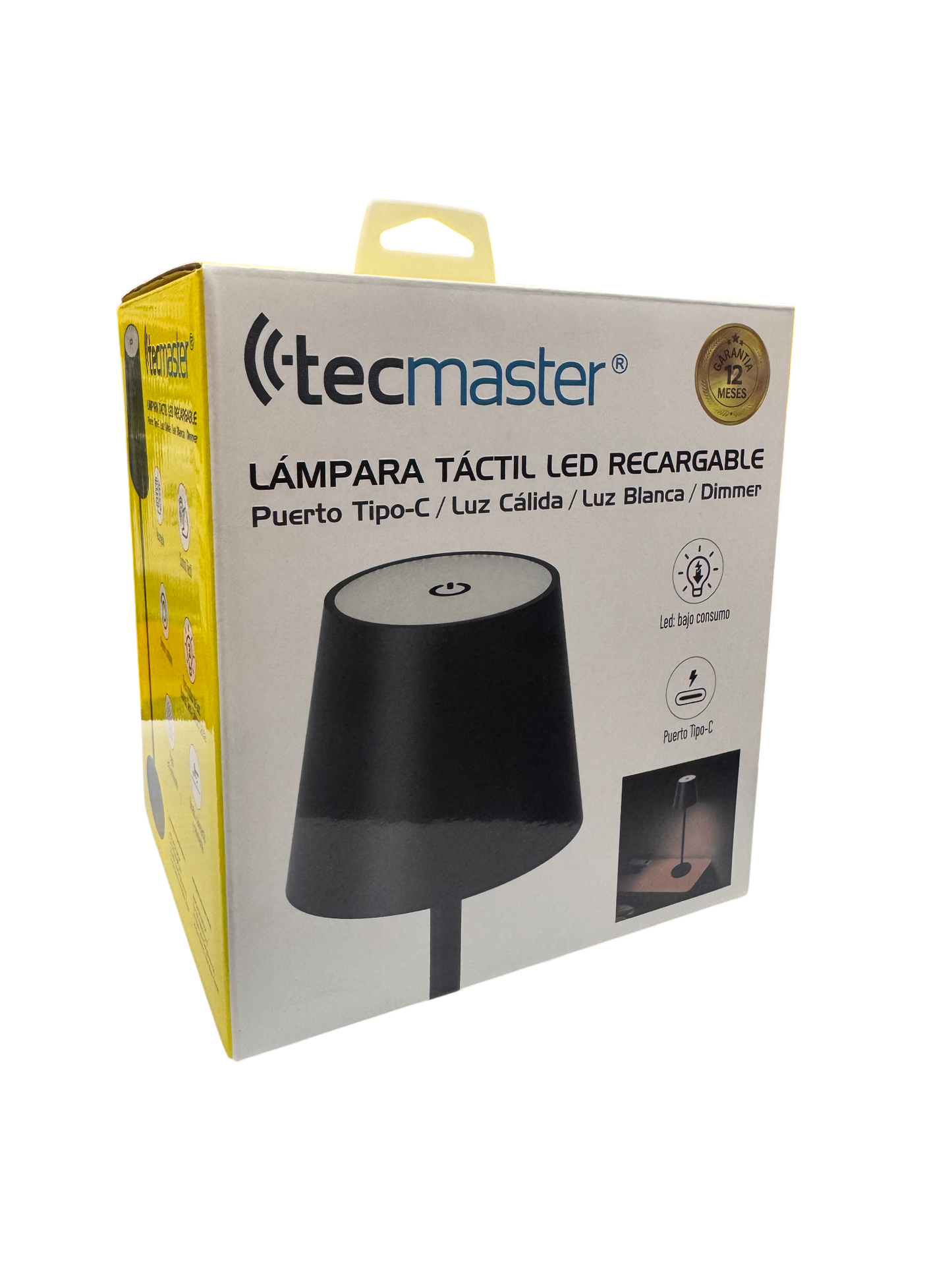 Lampara Escritorio Mesa Tecmaster Tactil Led Recargable Negro – imagen 2