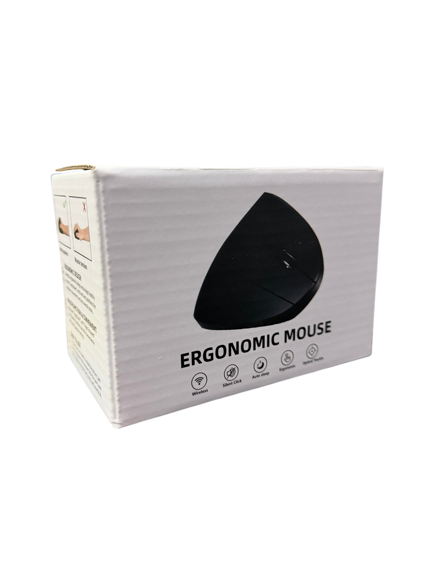 Mouse Vertical Inalámbrico Recargable Ergonomico Silencioso Blanco – imagen 3
