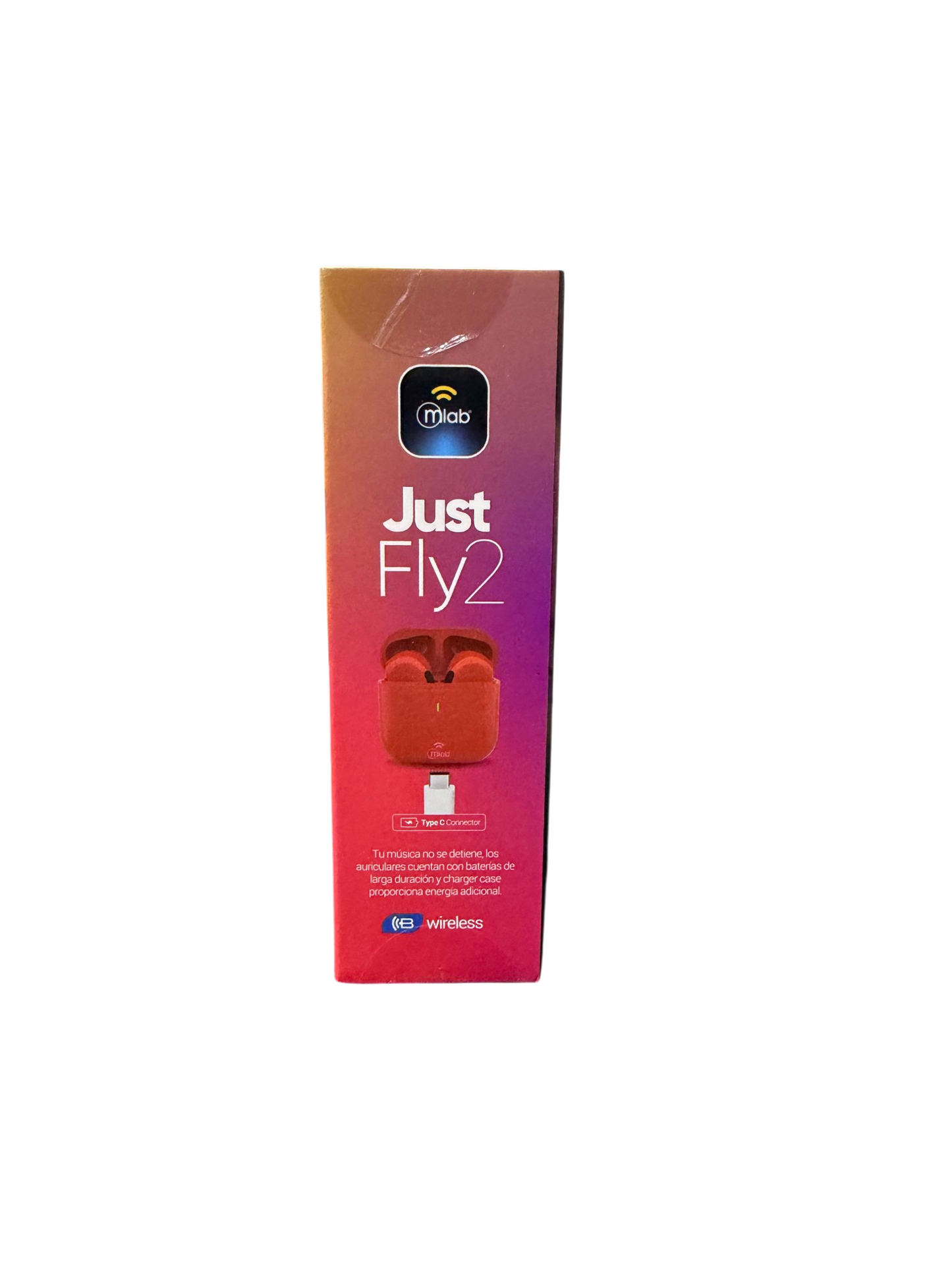 Audifonos In Ear Bluetooth Mlab Tws Just Fly 2 Mod9774 Rojo – imagen 2