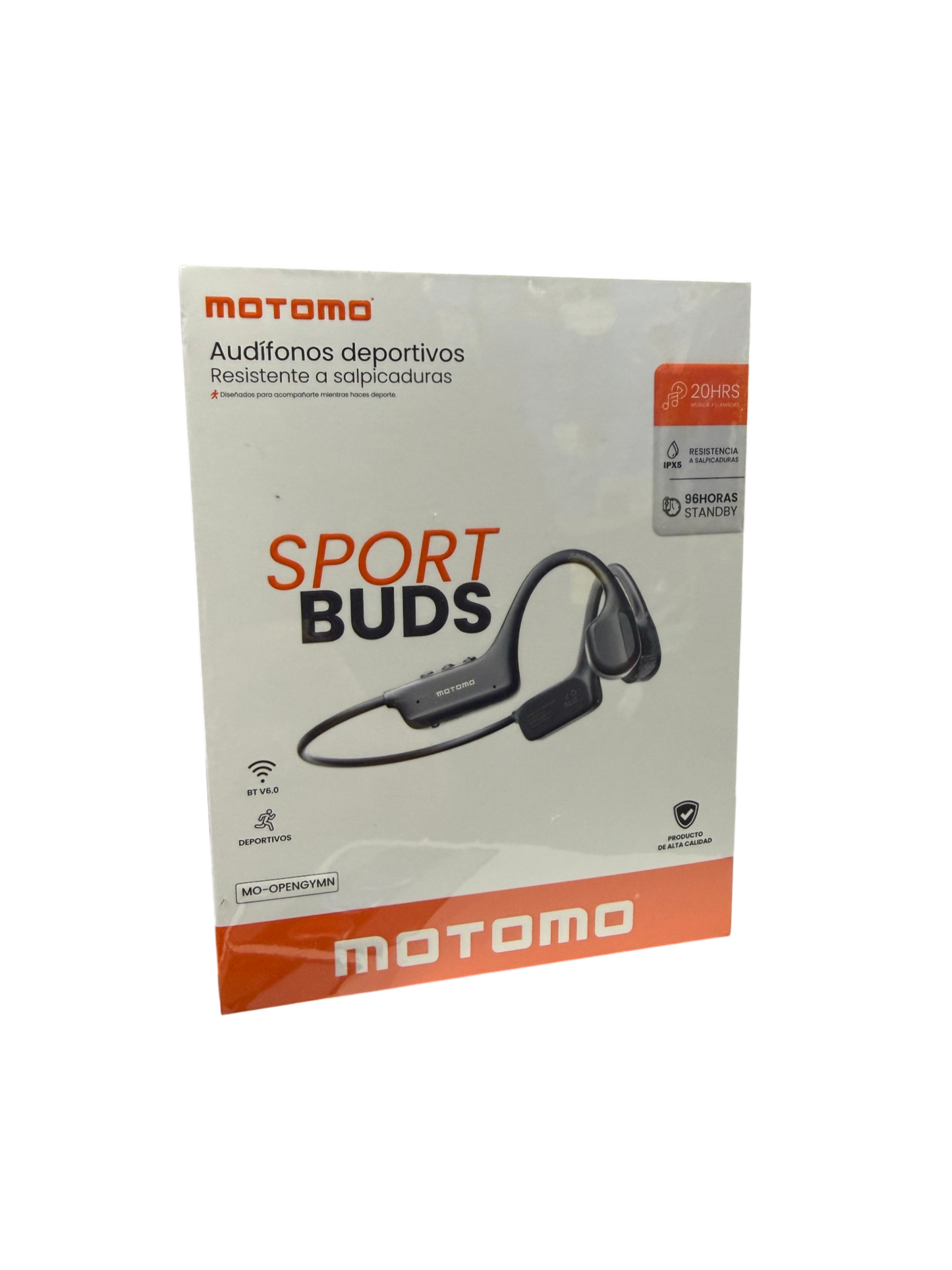 Audífonos Sport Buds Bluetooth Motomo Opengym Gris