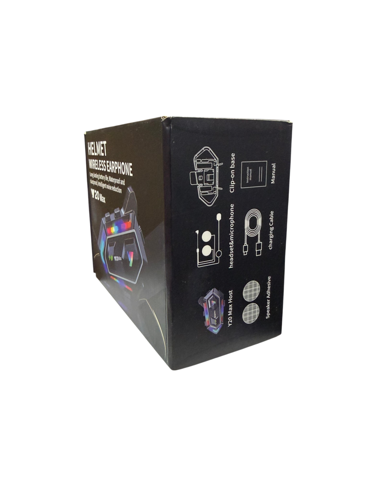 Intercomunicador Para Casco Moto Bluetooth Moto Y20 Max Negro