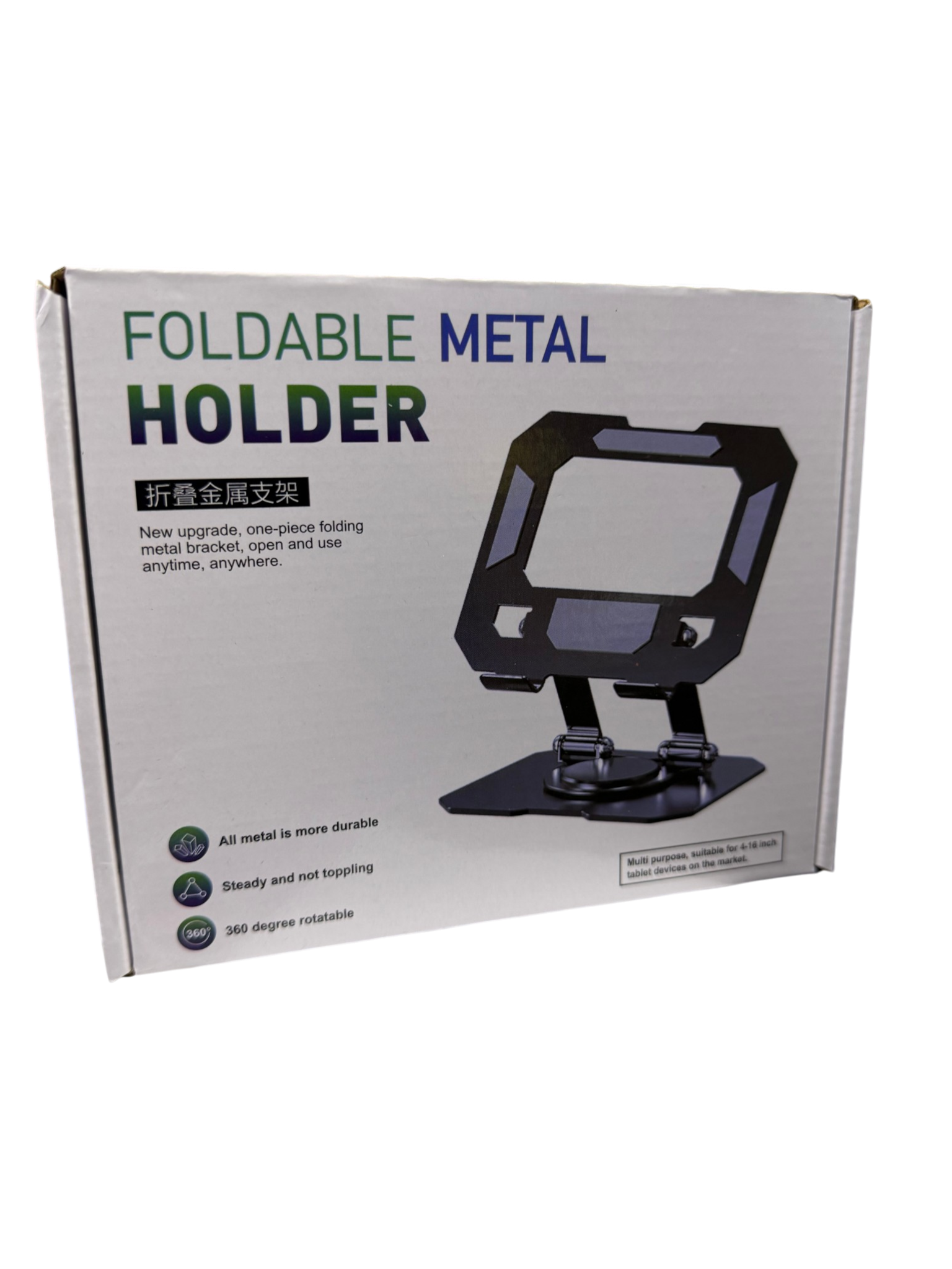 Soporte Escritorio Metalico 360 Inclinable Para Tablet