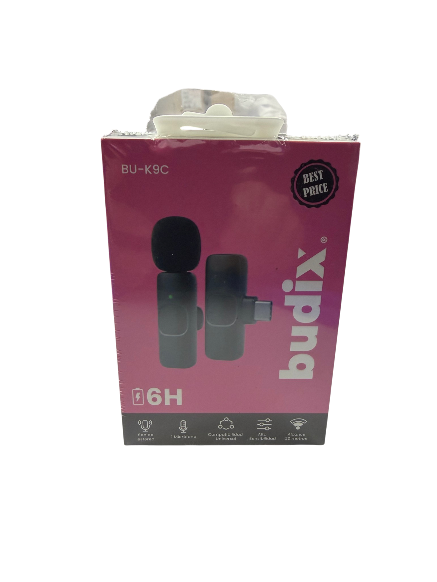 Microfono Inalámbrico Externo Budix K9 Tipo C Negro
