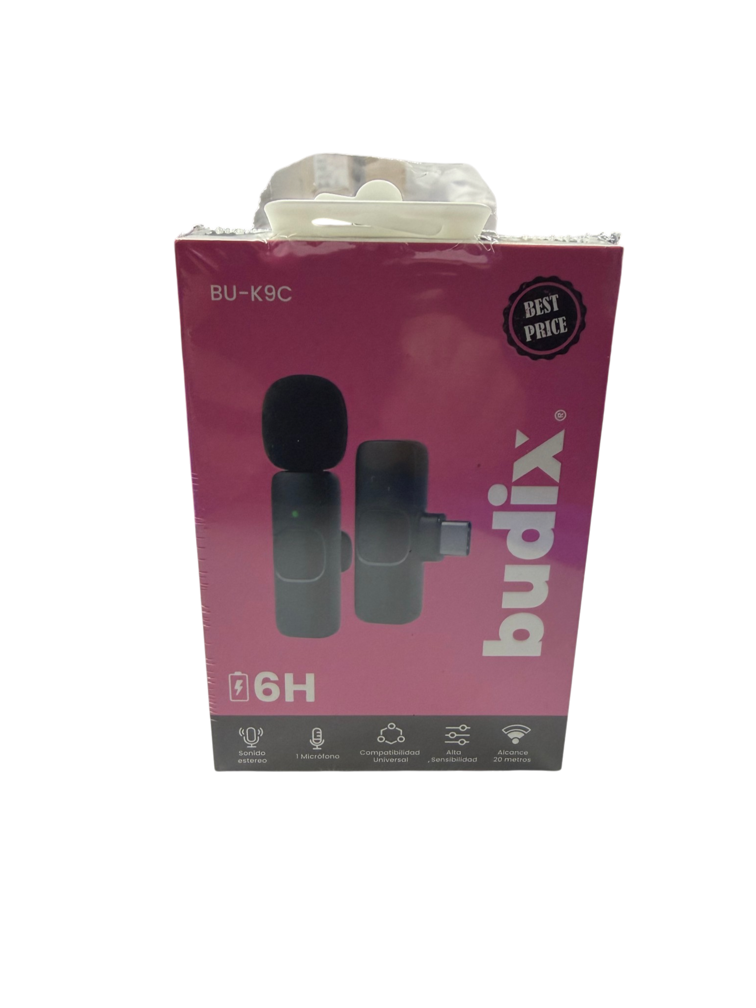 Microfono Inalámbrico Externo Budix K9 Tipo C Negro