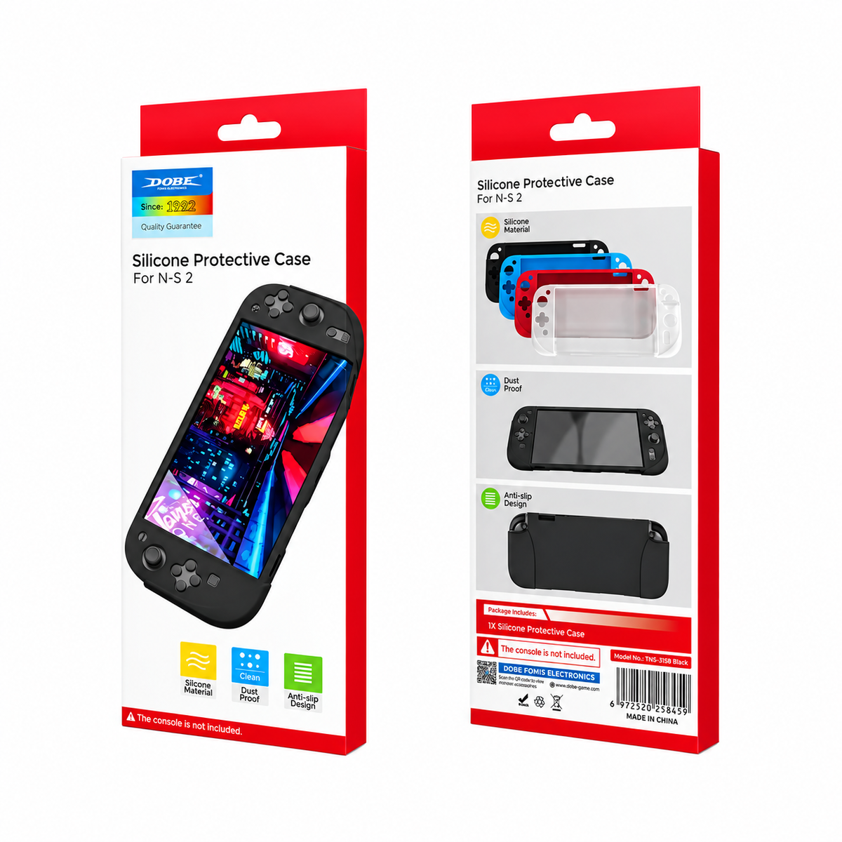 Funda Protectora de Silicona Dobe para Nintendo Switch 2 Colores