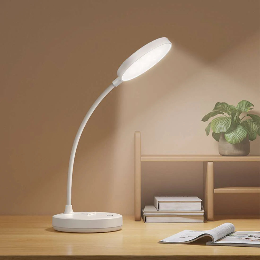 Lampara Escritorio Recargable Portatil Hoco Hx14 Blanco – imagen 2