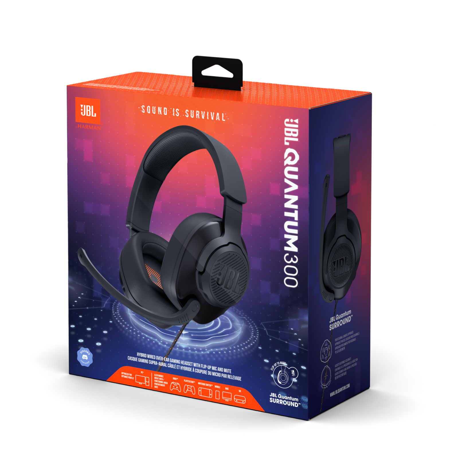 Audífonos Gamer Jbl Quantum Q300 Pc Ps4 Xbox Switch Negro – imagen 5