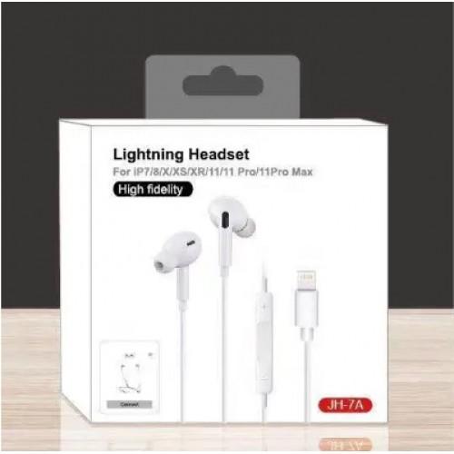 Audífono Tipo Earpods Lightning Iphone Jh-7a Blanco – imagen 2