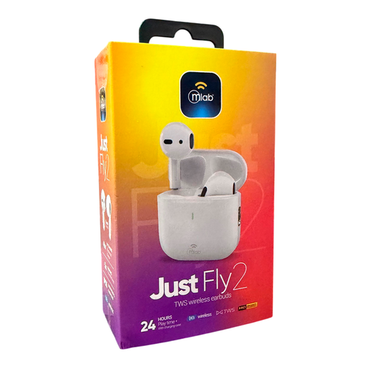 Audifonos In Ear Bluetooth Mlab Tws Just Fly 2 Mod9772 Blanco