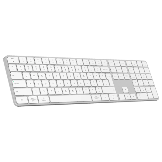 Teclado Inalámbrico Meetion iKey K230 Ultradelgado Dual 2.4G + Bluetooth Blanco