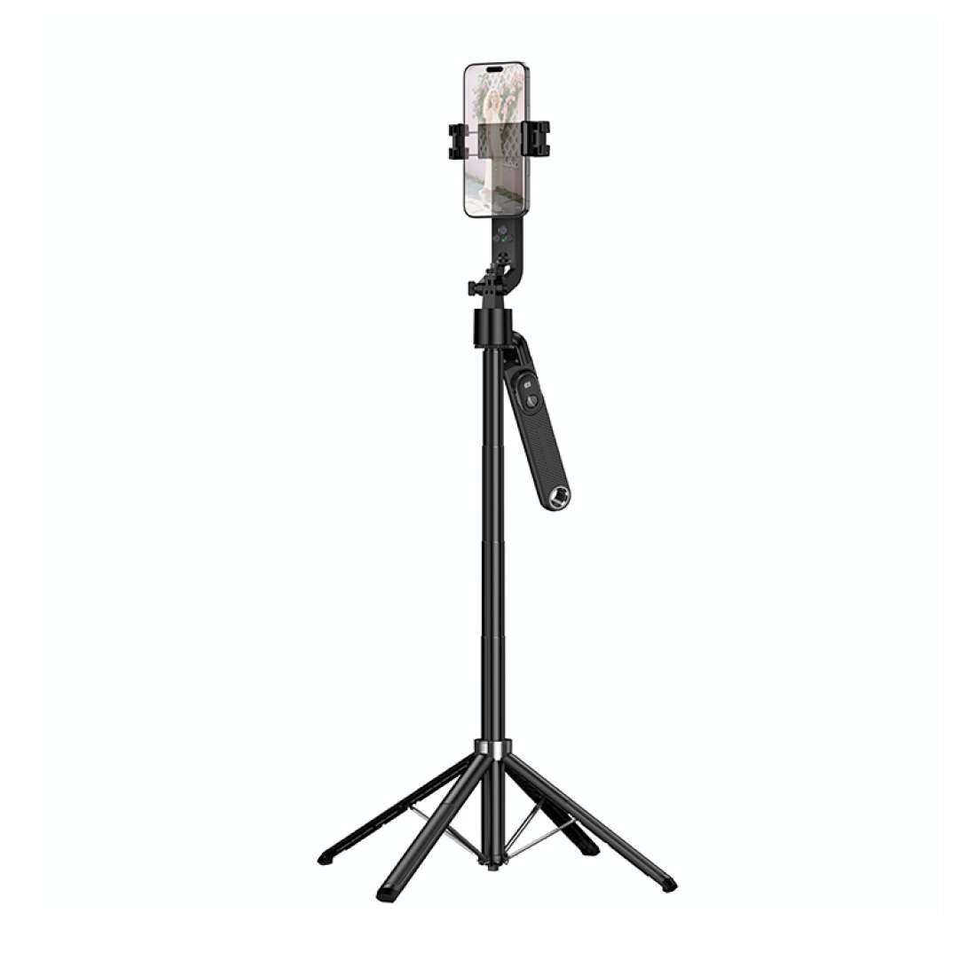Baston Selfie Tripode Bluetooth Hoco K32 + Control Negro