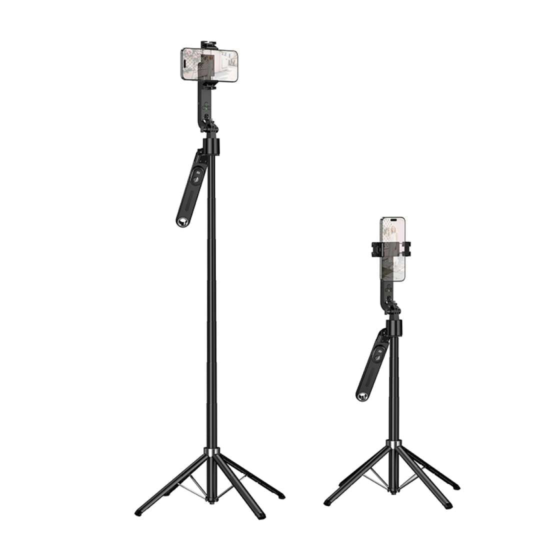 Baston Selfie Tripode Bluetooth Hoco K32 + Control Negro – imagen 5
