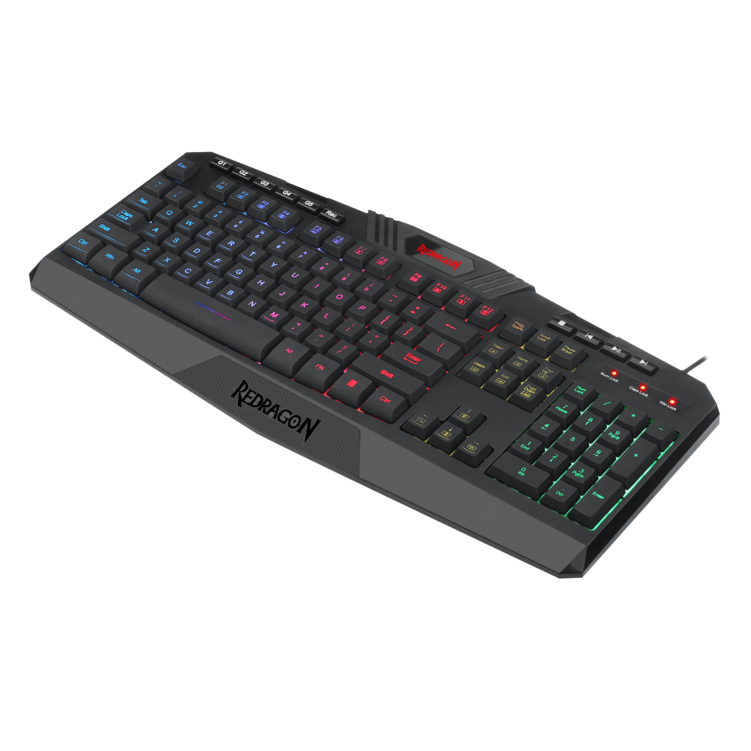 Teclado Gamer Redragon Harpe K503a Rgb Negro – imagen 4