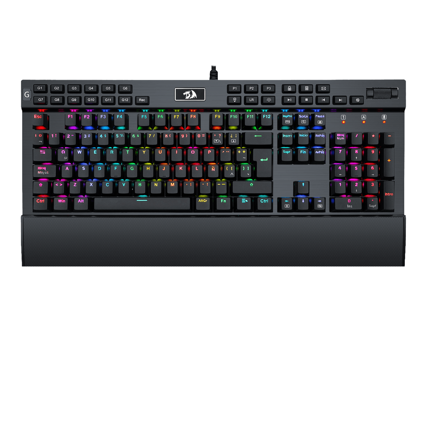 Teclado Gamer Mecanico Redragon Yama K550 Negro
