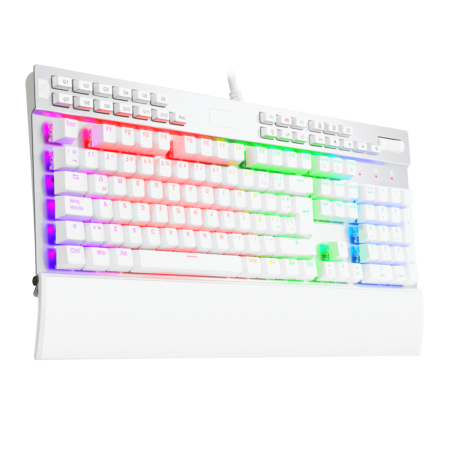 Teclado Gamer Mecanico Redragon Yama K550 Blanco – imagen 2