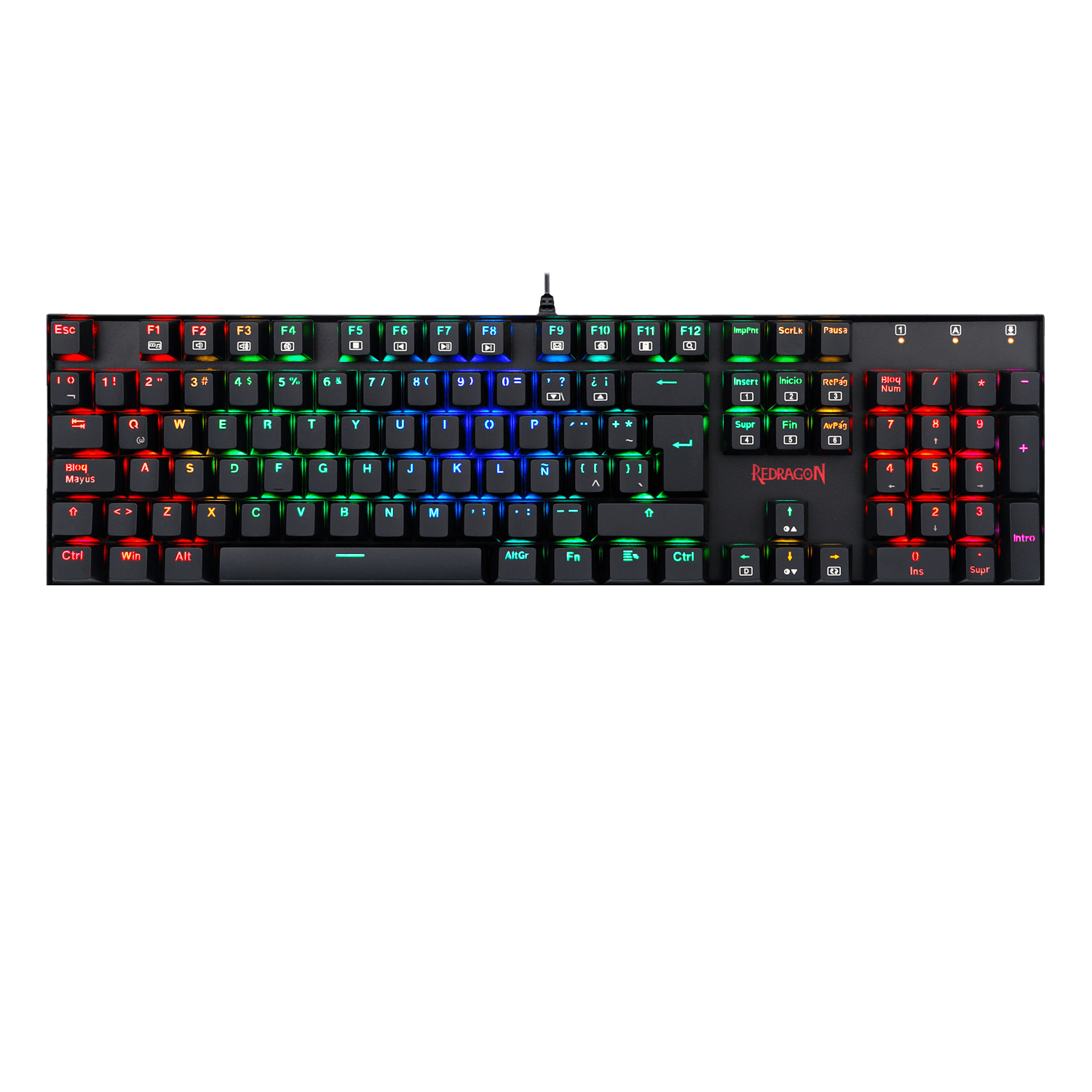 Teclado Gamer Mecanico Redragon Mitra K551