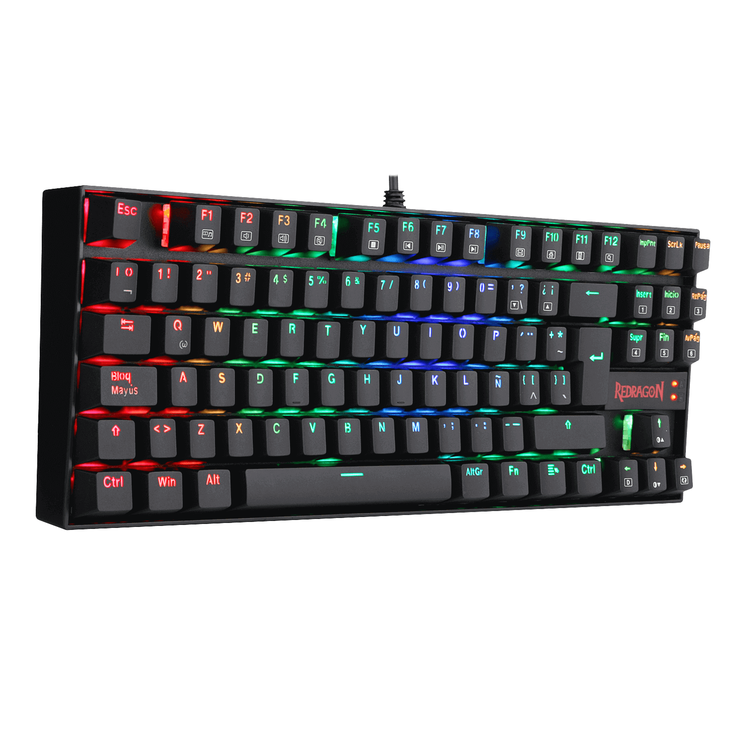Teclado Gamer Mecanico Redragon Kumara K552 Rgb – imagen 2
