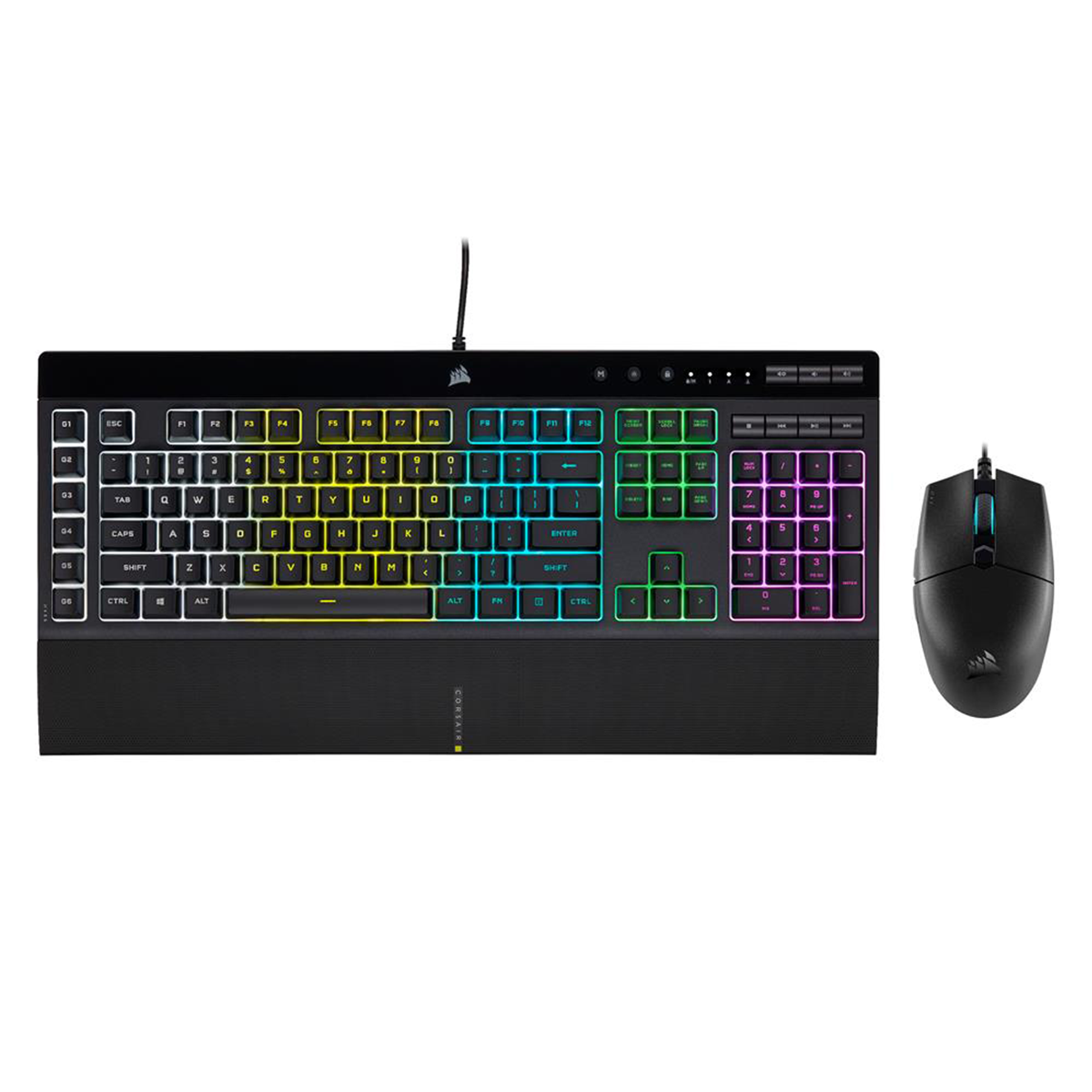 Kit Gamer Corsair Teclado K55 Pro + Katar Pro CH-9226965-SP Negro