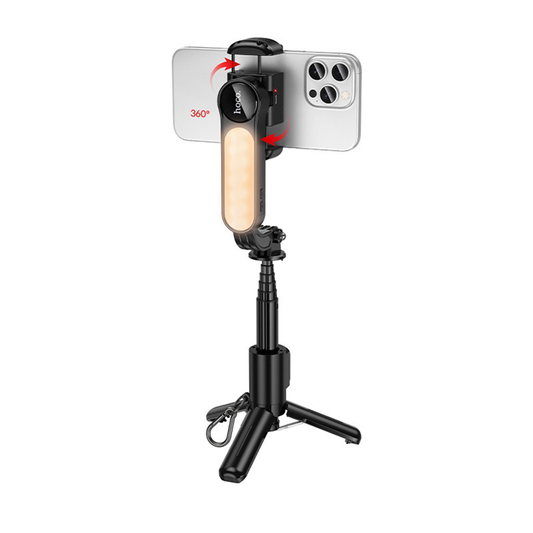 Baston Selfie Tripode Bluetooth Hoco K90 + Control Negro