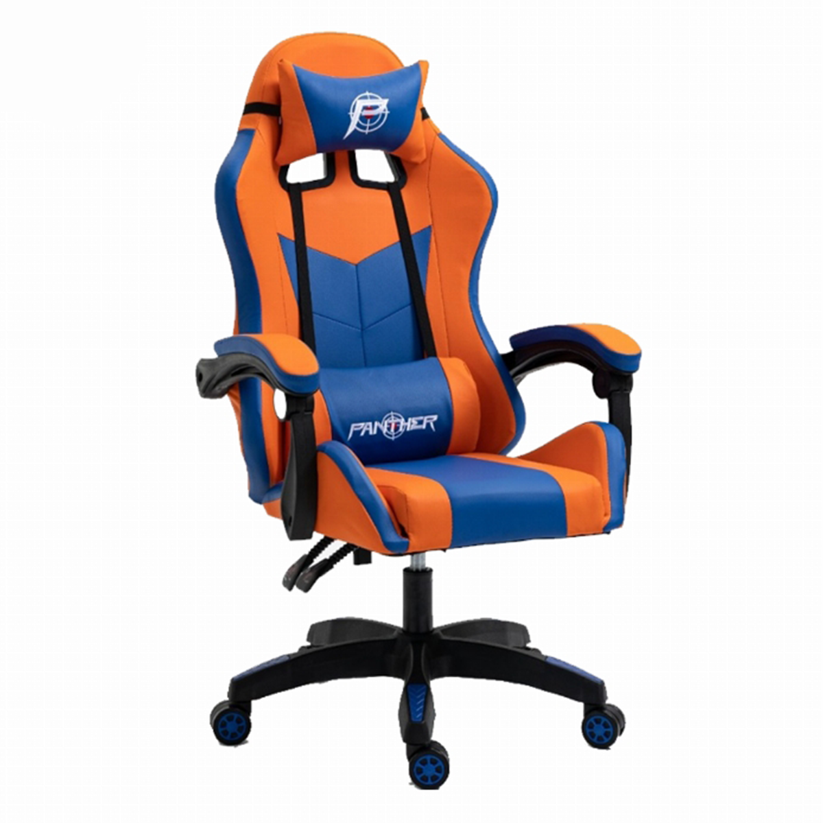 Silla Gamer Panther Dragon Ball Z Reclinable 105º Azul Naranjo