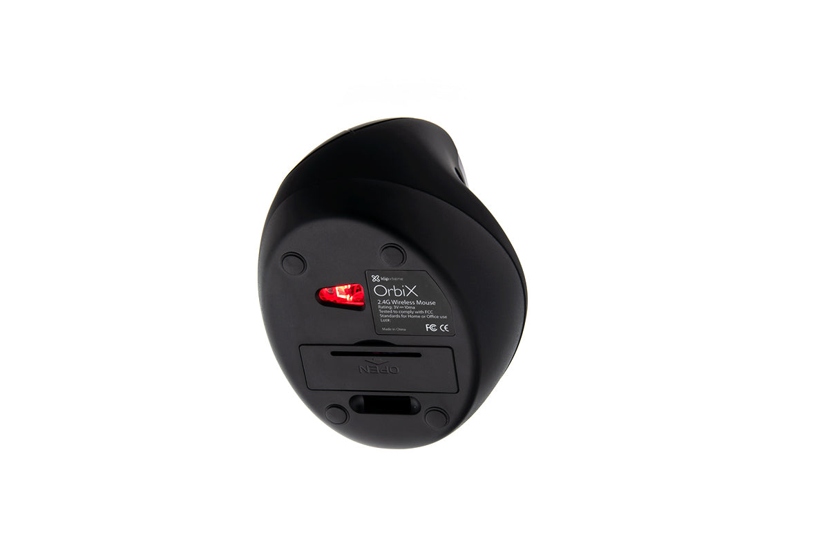 Mouse Inalámbrico Ergonomico Klipxtreme Orbix Negro – imagen 2